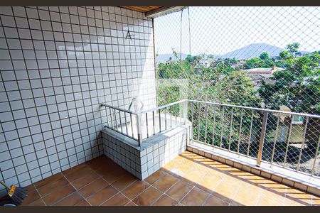 sala - varanda de apartamento à venda com 3 quartos, 84m² em Tanque, Rio de Janeiro