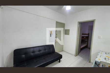 Sala de apartamento para alugar com 1 quarto, 40m² em Ponta da Praia, Santos