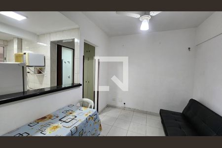 Sala de apartamento para alugar com 1 quarto, 40m² em Ponta da Praia, Santos