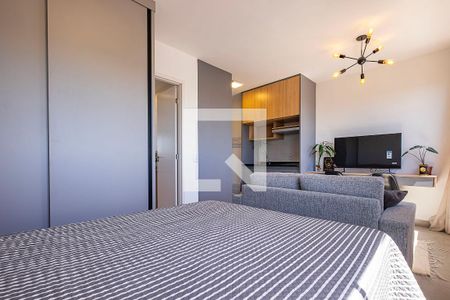 Sala/Cozinha de kitnet/studio para alugar com 1 quarto, 24m² em Pinheiros, São Paulo