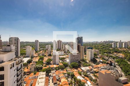 Sala/Cozinha - Vista de kitnet/studio para alugar com 1 quarto, 24m² em Pinheiros, São Paulo