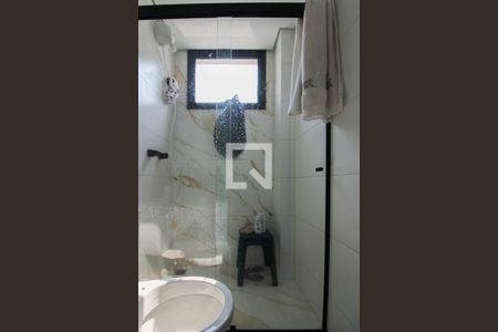 Banheiro da Suíte de apartamento à venda com 3 quartos, 100m² em Itapoã, Belo Horizonte