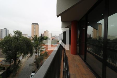 Sacada da Sala de apartamento à venda com 3 quartos, 222m² em Vila Assunção, Santo André