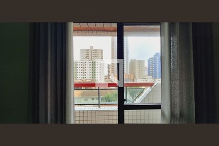 Vista da sala de apartamento para alugar com 1 quarto, 63m² em Aviação, Praia Grande