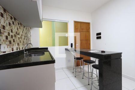 Studio - ambiente cozinha de kitnet/studio para alugar com 1 quarto, 28m² em Vila Divina Pastora, São Paulo