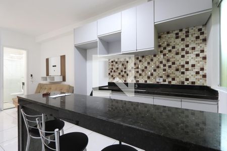 Studio - ambiente cozinha de kitnet/studio para alugar com 1 quarto, 28m² em Vila Divina Pastora, São Paulo