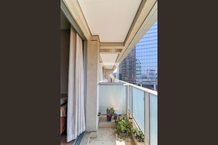 Varanda da Sala de apartamento à venda com 1 quarto, 38m² em Chácara Santo Antônio (zona Sul), São Paulo