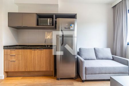 Sala/Cozinha de apartamento à venda com 1 quarto, 24m² em Pinheiros, São Paulo