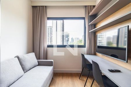 Sala/Cozinha de apartamento à venda com 1 quarto, 24m² em Pinheiros, São Paulo