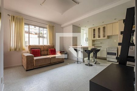 Sala/Cozinha de apartamento para alugar com 1 quarto, 45m² em Pinheiros, São Paulo