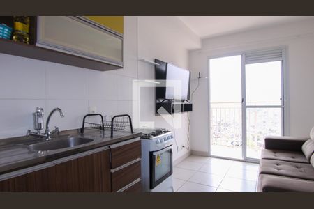 Sala/Cozinha  de apartamento para alugar com 1 quarto, 30m² em Vila Alpina, São Paulo