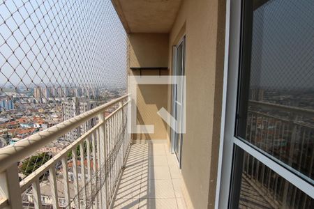 Varanda da Sala de apartamento para alugar com 1 quarto, 30m² em Vila Alpina, São Paulo