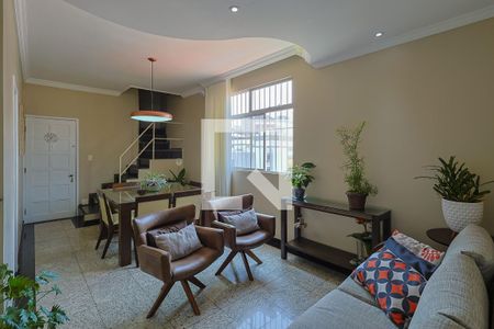 Sala de apartamento à venda com 3 quartos, 180m² em Sagrada Família, Belo Horizonte