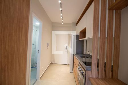 Cozinha de kitnet/studio para alugar com 1 quarto, 25m² em Campo Belo, São Paulo