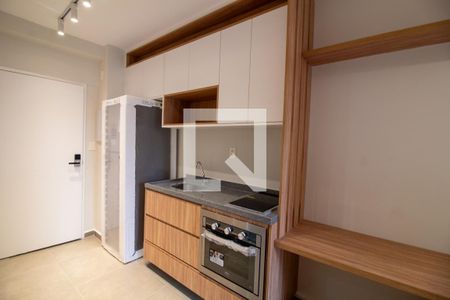 Cozinha de kitnet/studio para alugar com 1 quarto, 25m² em Campo Belo, São Paulo