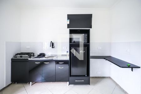 Quarto e Cozinha de kitnet/studio para alugar com 1 quarto, 25m² em Vila Bandeirantes, São Paulo