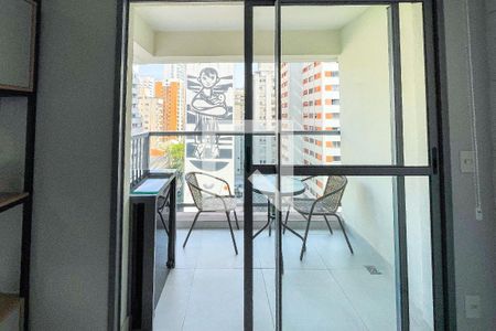 Varanda de kitnet/studio para alugar com 1 quarto, 31m² em Jardim Paulista, São Paulo