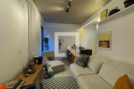 Sala de apartamento à venda com 1 quarto, 90m² em Serra, Belo Horizonte