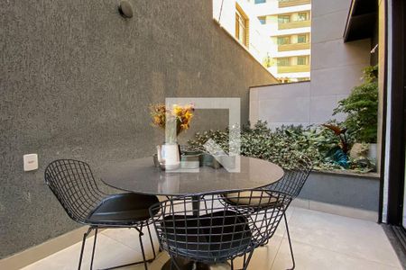 Varanda da Sala de apartamento à venda com 1 quarto, 90m² em Serra, Belo Horizonte