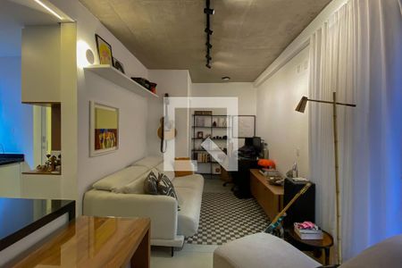 Sala de apartamento à venda com 1 quarto, 90m² em Serra, Belo Horizonte