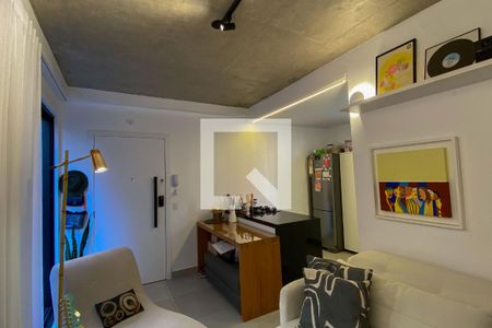 Sala de apartamento à venda com 1 quarto, 90m² em Serra, Belo Horizonte