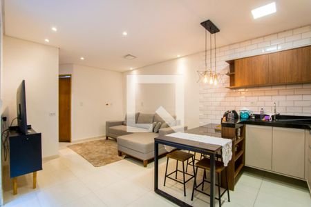 Sala de apartamento à venda com 2 quartos, 45m² em Jardim Bela Vista, Santo André