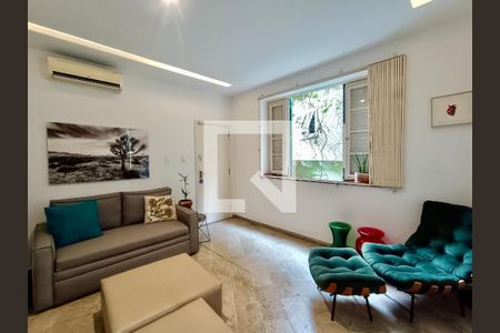 Sala de apartamento à venda com 1 quarto, 100m² em Jardim Botânico, Rio de Janeiro