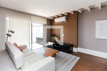 Sala/Cozinha de apartamento para alugar com 1 quarto, 77m² em Vila Nova Conceição, São Paulo