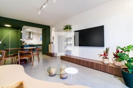 Sala de apartamento à venda com 2 quartos, 92m² em Real Parque, São Paulo