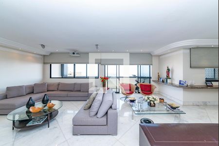 Sala de apartamento à venda com 4 quartos, 218m² em Belvedere, Belo Horizonte