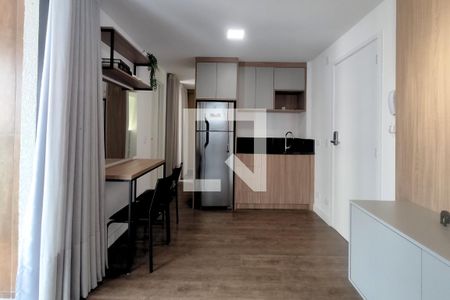 Sala/Cozinha de apartamento para alugar com 1 quarto, 56m² em Alto da Glória, Curitiba