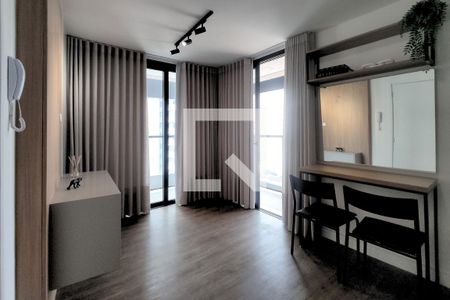 Sala/Cozinha de apartamento para alugar com 1 quarto, 56m² em Alto da Glória, Curitiba