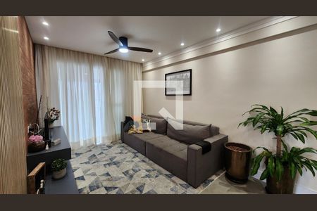 Sala de apartamento para alugar com 3 quartos, 134m² em Gonzaga, Santos