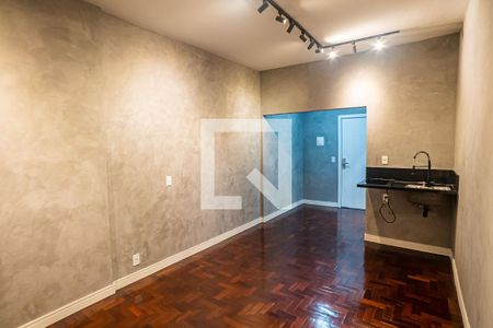 Quarto/Sala de kitnet/studio para alugar com 1 quarto, 32m² em Centro, Rio de Janeiro