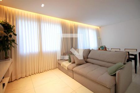 Sala de apartamento à venda com 4 quartos, 118m² em Sion, Belo Horizonte