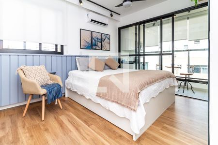 Quarto / Sala de kitnet/studio para alugar com 1 quarto, 25m² em Perdizes, São Paulo