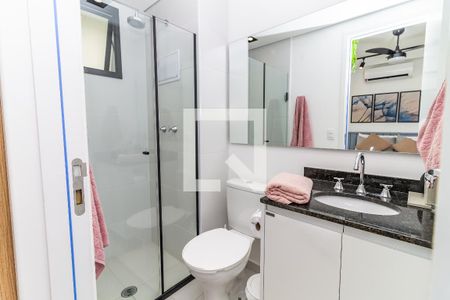 Banheiro de kitnet/studio para alugar com 1 quarto, 25m² em Perdizes, São Paulo