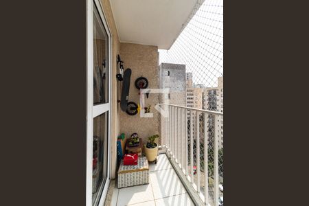 Varanda da Sala de apartamento à venda com 2 quartos, 46m² em Taboão, São Paulo