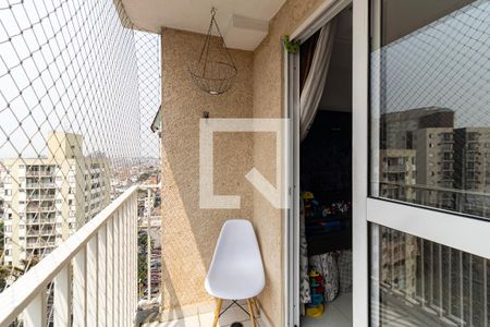 Varanda da Sala de apartamento à venda com 2 quartos, 46m² em Taboão, São Paulo