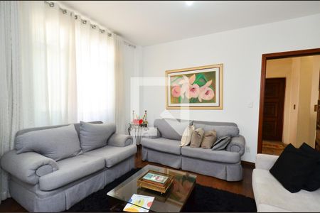 Sala de estar de apartamento à venda com 4 quartos, 180m² em União, Belo Horizonte