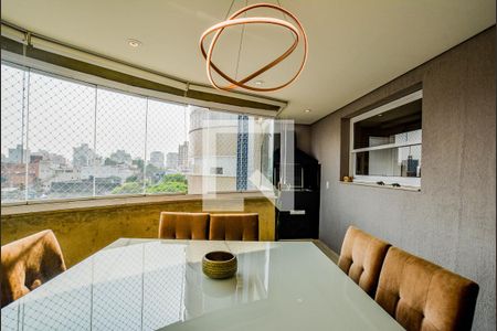 Varanda da Sala de apartamento à venda com 3 quartos, 130m² em Vila Scarpelli, Santo André