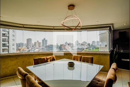 Varanda da Sala de apartamento à venda com 3 quartos, 130m² em Vila Scarpelli, Santo André