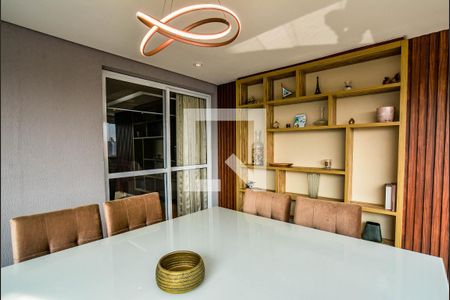 Varanda da Sala de apartamento à venda com 3 quartos, 130m² em Vila Scarpelli, Santo André