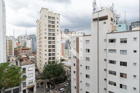 Vista da Varanda da Sala/Quarto de kitnet/studio para alugar com 1 quarto, 19m² em Bela Vista, São Paulo