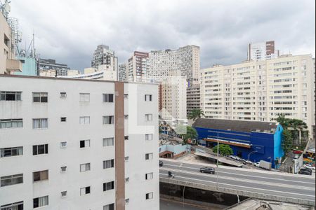 Vista da Varanda da Sala/Quarto de kitnet/studio para alugar com 1 quarto, 19m² em Bela Vista, São Paulo