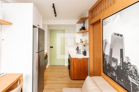 Sala de apartamento à venda com 1 quarto, 28m² em Brooklin Paulista, São Paulo