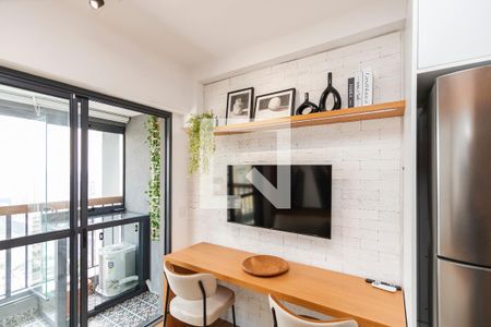 Sala de apartamento à venda com 1 quarto, 28m² em Brooklin Paulista, São Paulo