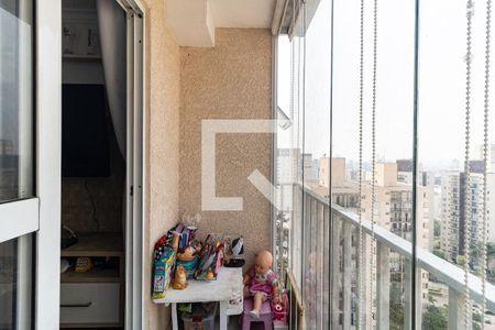 Varanda da Sala de apartamento à venda com 2 quartos, 50m² em Taboão, São Paulo