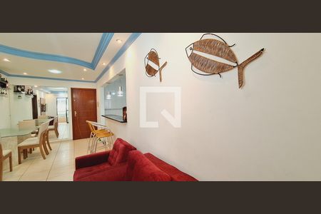 Sala de apartamento para alugar com 2 quartos, 89m² em Canto do Forte, Praia Grande