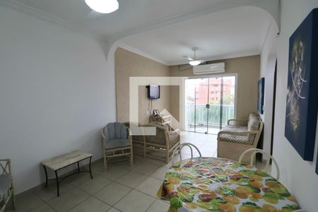 Sala de apartamento para alugar com 2 quartos, 80m² em Mar E Céu, Guarujá